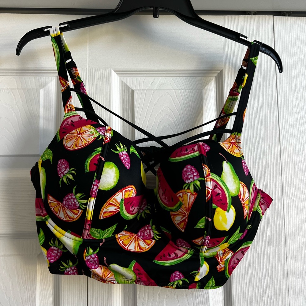 EUC Torrid longline bikini top